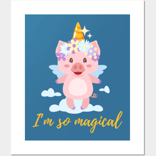 Magical Piggycorn Posters and Art